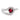 0.51 Carat Ruby Asymmetrical Diamond Ring 14K White Gold