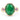 Oval Tsavorite and Pink Sapphire Ring 18K Yellow Gold