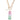 Watermelon Tourmaline and Diamond Pendant 14K Rose Gold