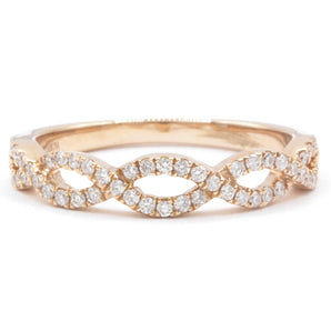 Diamond Infinity Band 14K Rose Gold