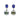 12.5mm Tahitian Pearl, Tanzanite and Diamond Earrings 18K White Gold