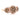 Brown and White Diamond Cluster Halo Ring 14K Rose Gold