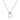 0.05 Carat Pavé Diamond Double Circle Necklace 14K Rose Gold