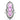 Pink Sapphire, White and Brown Diamond Elongated Ring 18K White Gold