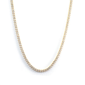 7.2 CTW Diamond Tennis Necklace 14KY