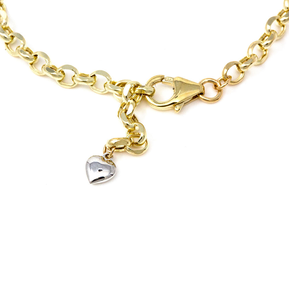1.00 CTW Two-Tone Ornate Diamond Bar Bracelet